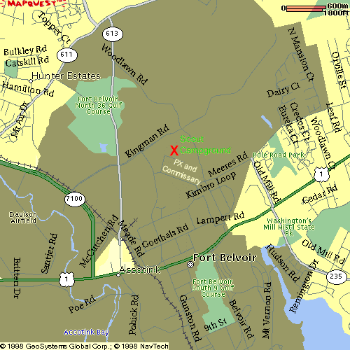 Fort Belvoir Map